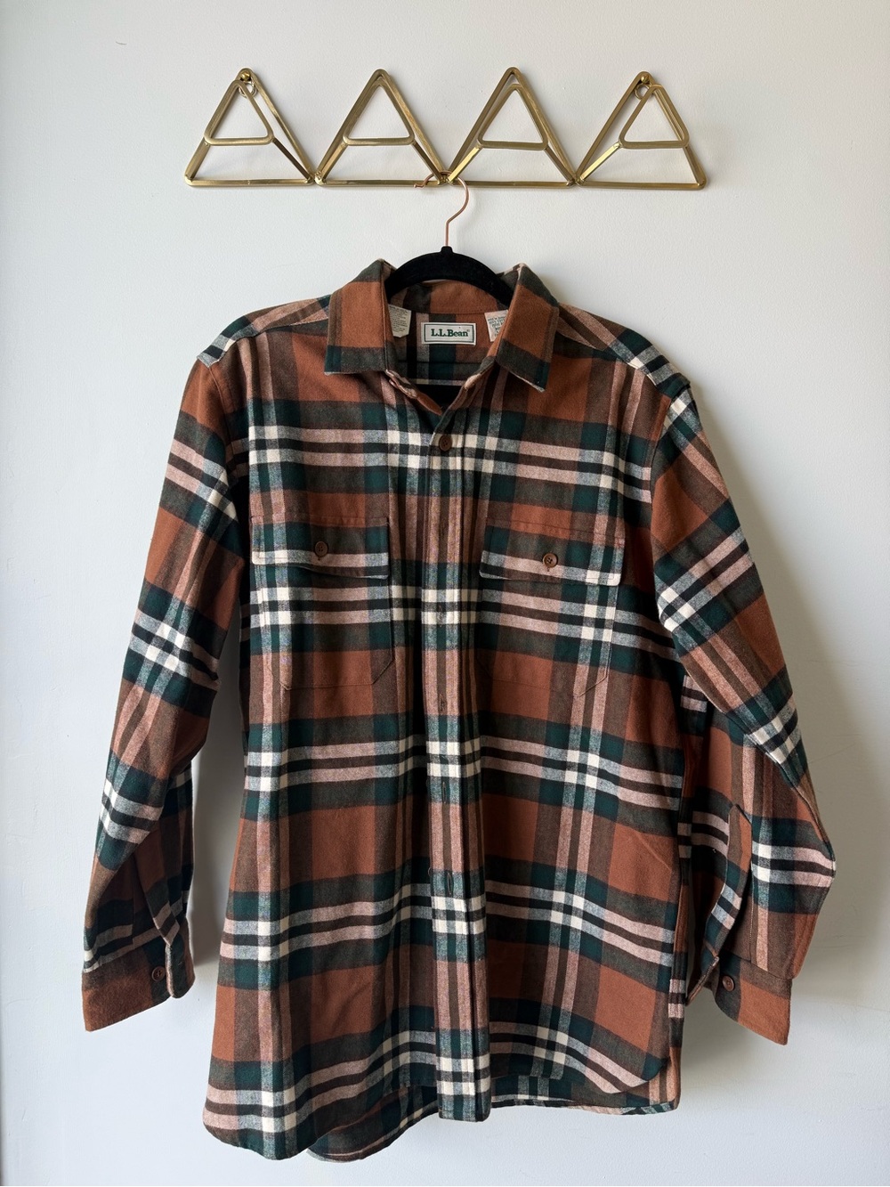 Pre Loved  L.L. Bean 100% Cotton Flannel Shirt